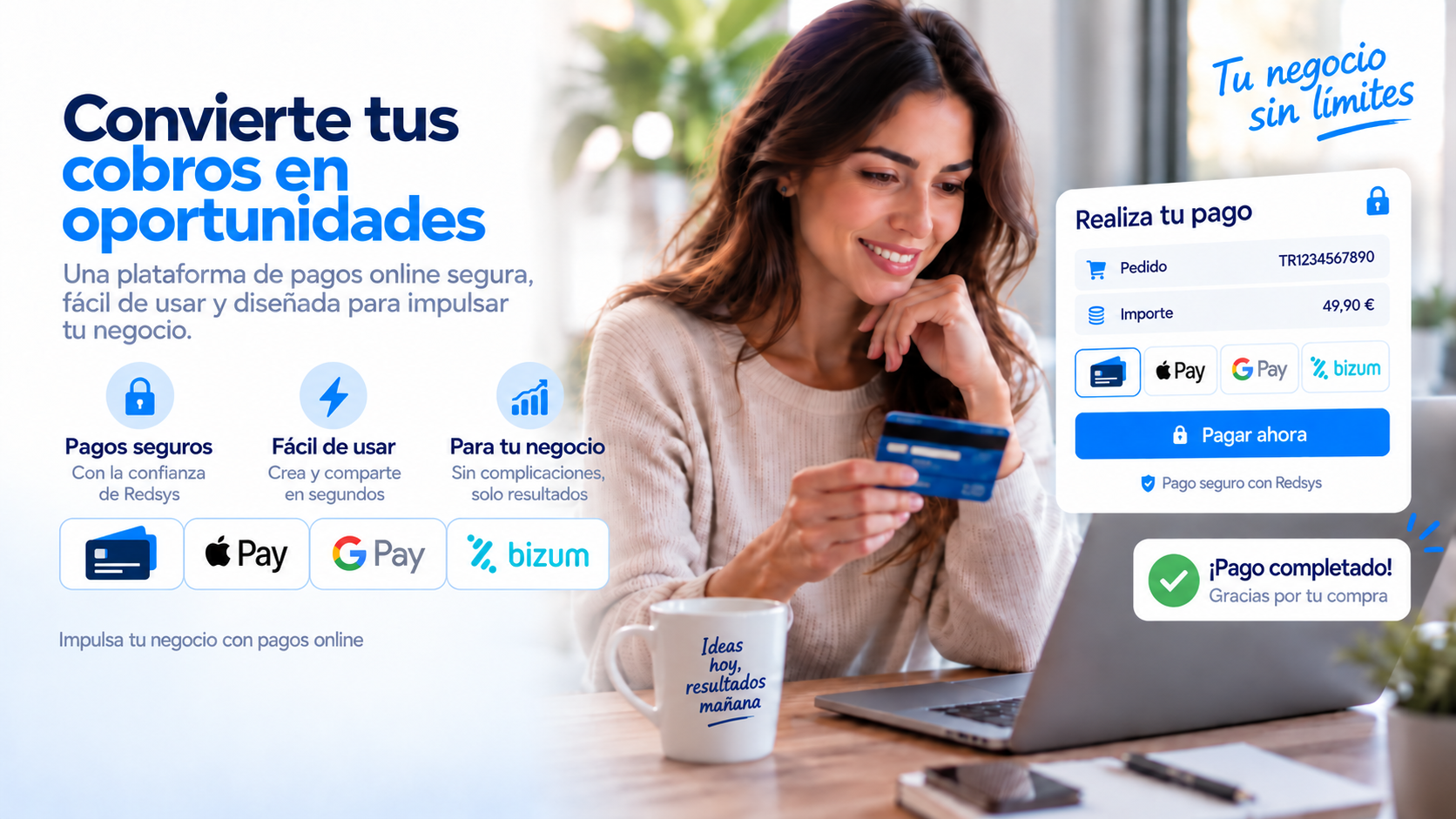 PAGAMENTS.NET: cobros online con tarjetas, Apple Pay, Google Pay y Bizum